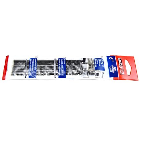 MAXTOOL 5/32 بوصة × 6 بوصة 10 قطع مثاقب تمديد متطابقة للطائرات 6 بوصة OAL HSS M2 لقم حفر عميقة طويلة جدًا ساق مستقيمة أرضية بالكامل؛ ACF02B06R10E10 in Kuwait