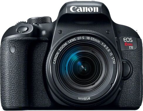 مجموعة كاميرات Canon US 24.2 ميجابكسل رقمية SLR مع شاشة LCD 3 بوصة، أسود (1894C021) in Kuwait