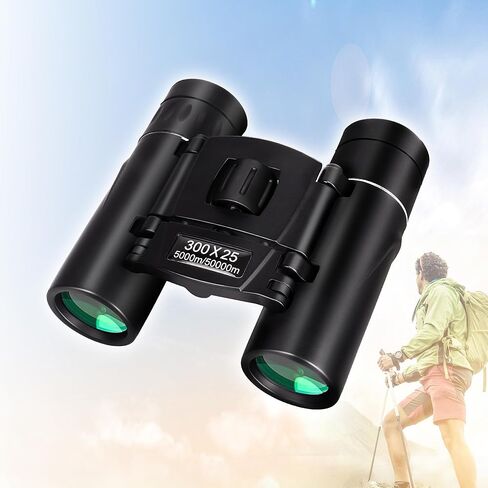 300x25 Binoculars for Adults, High Powered Compact Small Mini Pocket Binocular for Bird Watching Hunting Football Concert Traveling Sightseeing, Black in Saudi Arabia