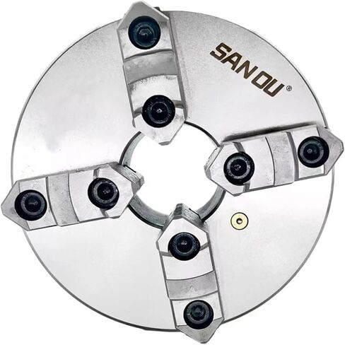 Lathe Chuck 160MM Chuck 4 Jaw Scroll Chuck K12-160 Front Mount 4 Jaw Chuck Lathe Self-Centering Separate Jaws(K12-160 Front Mount) in Saudi Arabia