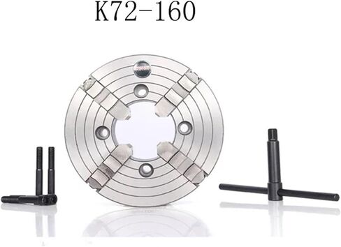 Metal Lathe Chuck 160mm 4 Jaw Independent Chuck K72-160 Manual Lathe Chuck Scroll Chuck for Bench Lathe in Saudi Arabia