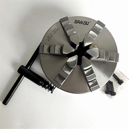 Lathe Chuck 160mm 6 Jaw Self-Centering Chuck K13-160 Manual Metal Lathe Chuck in Saudi Arabia