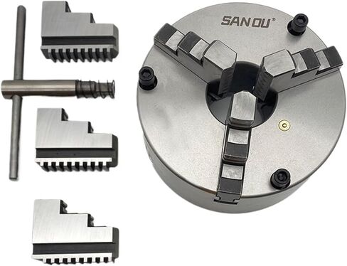 Mini Chuck 80MM 3 Front Mount K11-80 3 Jaw Self-Centering Chuck Scroll Chuck in Saudi Arabia
