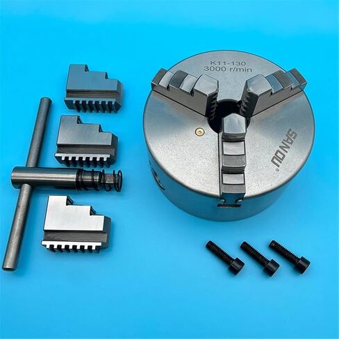 Lathe Chuck 130mm 3 Jaw Self-Centering Lathe Chuck K11-130 Chuck Jaw Manual Chuck Torno in Saudi Arabia