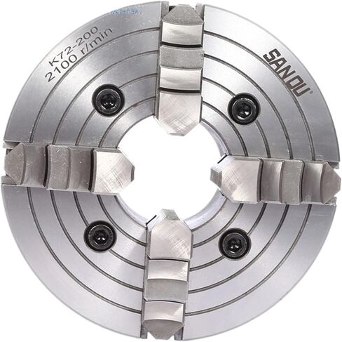 Lathe Chuck 200mm SANOU 4 Jaw Independent Chuck K72-200 Metal Lathe Chuck Scroll Chuck in Saudi Arabia