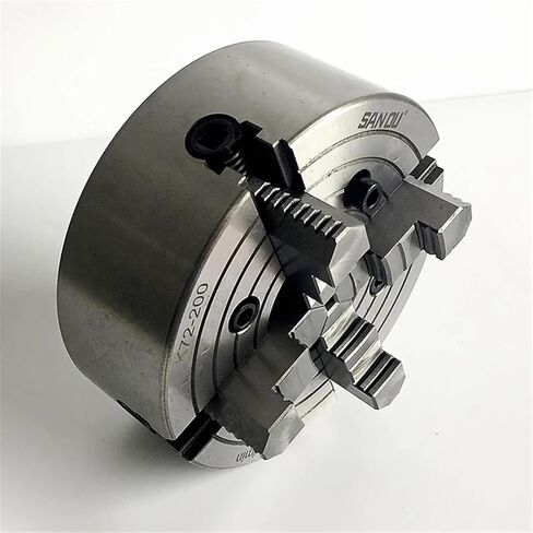 Lathe Chuck 200mm SANOU 4 Jaw Independent Chuck K72-200 Metal Lathe Chuck Scroll Chuck in Saudi Arabia