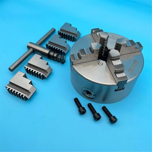 130mm Metal Lathe Chuck 4 Jaw Self-Centering Chuck K12-130 Manual Metal Lathe Chuck for Mini Metal Lathe WM210V in Saudi Arabia