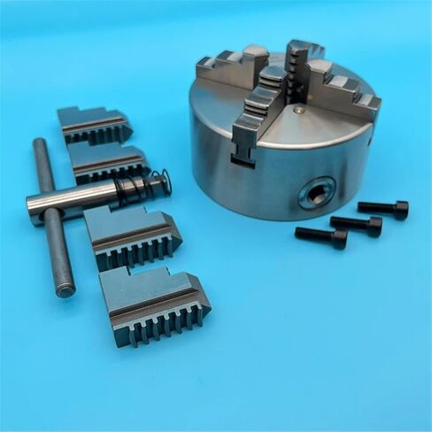 130mm Metal Lathe Chuck 4 Jaw Self-Centering Chuck K12-130 Manual Metal Lathe Chuck for Mini Metal Lathe WM210V in Saudi Arabia