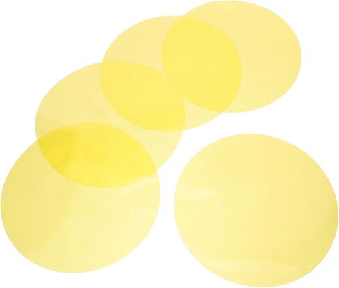 5pcs Light Diffuser Film, Self-adhesive Yellow Color Correction Gel Sheets, Pet Transparent Light Filter for Home Decor, Bedroom, Living Room, Dining Room Yellow in Saudi Arabia
