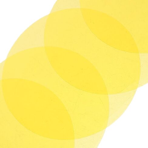 5pcs Light Diffuser Film, Self-adhesive Yellow Color Correction Gel Sheets, Pet Transparent Light Filter for Home Decor, Bedroom, Living Room, Dining Room Yellow in Saudi Arabia