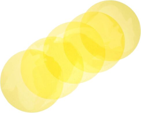5pcs Light Diffuser Film, Self-adhesive Yellow Color Correction Gel Sheets, Pet Transparent Light Filter for Home Decor, Bedroom, Living Room, Dining Room Yellow in Saudi Arabia