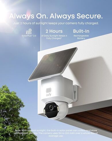 eufy SoloCam E42 with HomeBase S380,4K Security Camera Wireless Outdoor, Solar Powered, AI Motion Tracking, Strobe Light, Pan & Tilt, Facial Recognition, Up to 16 TB, Smart Home Compatible in Saudi Arabia
