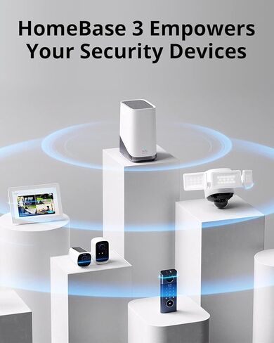 eufy SoloCam E42 with HomeBase S380,4K Security Camera Wireless Outdoor, Solar Powered, AI Motion Tracking, Strobe Light, Pan & Tilt, Facial Recognition, Up to 16 TB, Smart Home Compatible in Saudi Arabia