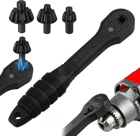 مفتاح ربط بسقاطة 2 في 1 - 2025 أداة بديلة جديدة لمفتاح تشاك عالمي للحفر، 2 في 1 مفتاح ربط بسقاطة مثقاب، متوافق مع معظم المثاقب الكهربائية والأدوات الكهربائية in Kuwait