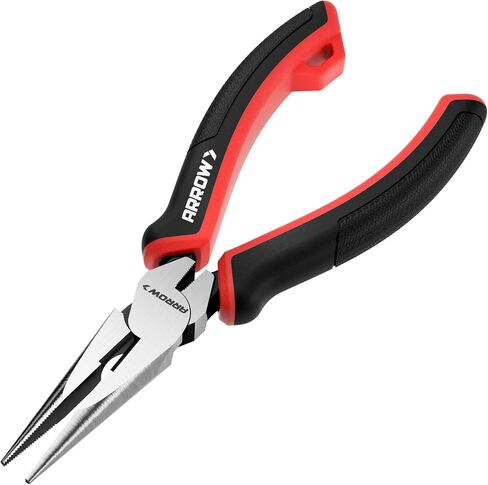 ARROW Needle Nose Pliers, 8-inch Long Nose Cutting Pliers with Wire Cutter, Comfortable TPR Handle, High Carbon Steel, High Leverage Diagonal Design in Kuwait