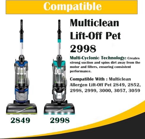 قطعة بديلة لمكنسة Bissell MultiClean Lift-Off 2998، 2849، 2852، 2999، 3000، 3057، 3059 موديل Seperator # قارن بالجزء 1624040 in Kuwait