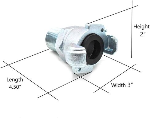 Interstate Pneumatics CU-851 3/4 Inch Male NPT Straight Through Jack Hammer Coupler in Saudi Arabia