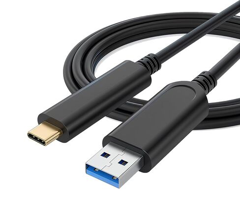 Fiber Optic USB A to USB C Cable (50ft),10Gbps High Speed USB 3.1 Cable for Webcam,Camera,VR/AR,Projector etc in Saudi Arabia