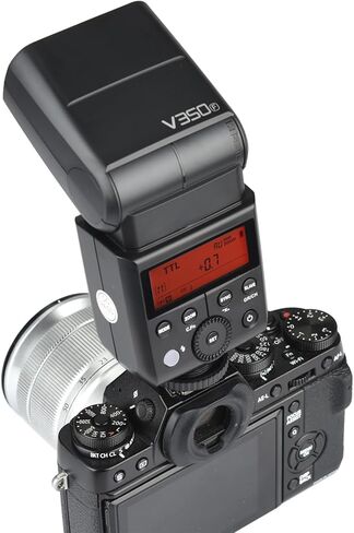 Godox V350F Flash Speedlite for Fujifilm,2.4G 7.2V/2000mAH Li-ion Battery,0.1s-1.7s Recycle Time,TTL Speedlight for Fujifilm X-ProZ X-T20 X-T2 X-T1 X-T50 X-Pro1 X-T10 X-A3 X100F X100T Etc in Saudi Arabia