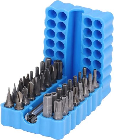 33PCS Security Screwdriver Bit Set, 1/4in Hex Shank Tool Set with Storage Box, Screwdriver Accessories | Wrench Set | Impact Bit Set | Hex Bit Set for Maintenance Repair in Saudi Arabia
