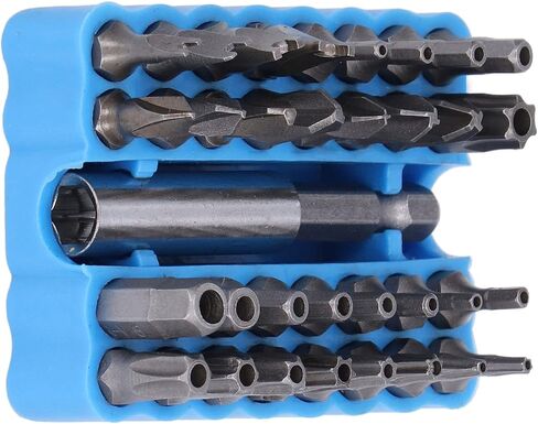 33PCS Security Screwdriver Bit Set, 1/4in Hex Shank Tool Set with Storage Box, Screwdriver Accessories | Wrench Set | Impact Bit Set | Hex Bit Set for Maintenance Repair in Saudi Arabia