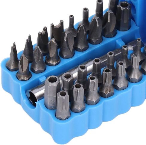 33PCS Security Screwdriver Bit Set, 1/4in Hex Shank Tool Set with Storage Box, Screwdriver Accessories | Wrench Set | Impact Bit Set | Hex Bit Set for Maintenance Repair in Saudi Arabia