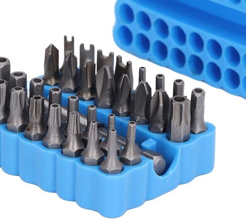 33PCS Security Screwdriver Bit Set, 1/4in Hex Shank Tool Set with Storage Box, Screwdriver Accessories | Wrench Set | Impact Bit Set | Hex Bit Set for Maintenance Repair in Saudi Arabia