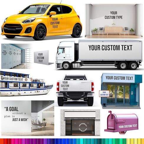 شرس الشاحنات المخصصة لـ USDOT ، MC ، ملصقات الشركة والتسجيل ، ملصق حروف فينيل لنافذة السيارات التلقائية ، السيارات ، الأبواب ، مقطورة ، شارات رسائل مخصصة ، متوافقة 2 "مرتفعة in Kuwait