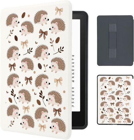 أقواس اللون الوردي اللطيف المطبوع لـ 7 "Kindle Paperwhite (12th Gen ، 2024) و Kindle Colorsoft Kawaii تغطية تصميم فري in Kuwait