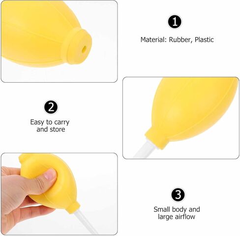8Pcs Portable Air Blower Dust for Camera Lens and Gardening Plants, Small Squeeze Dust Blower Pump Tool for Electronics and Photo Accessories Random Color Random Color in Saudi Arabia