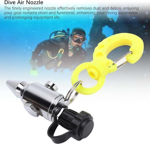Air Nozzle Blow Gun, Mini Portable Universal Stainless Steel Diving Air Nozzle for Cleaning BCD Inflatable Hoses in Saudi Arabia