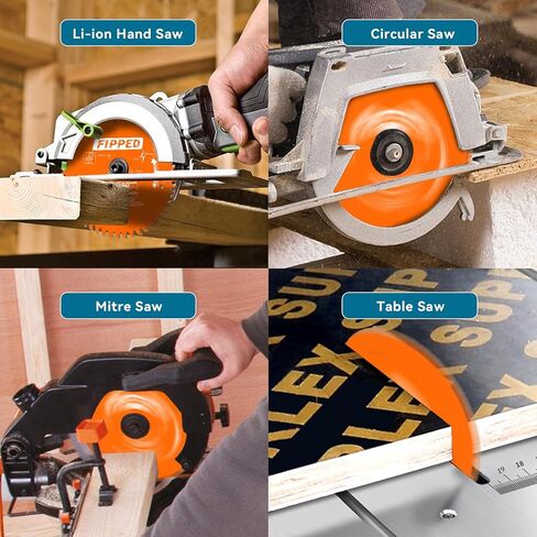 6-1/2 Inch 60 ATB Teeth Ultra Fine Finish Circular Saw Blade for Wood Cutting,Thin-Kerf with 5/8" Arbor,Replacement for Diablo D0660A Framing Saw Blade,2 Pack in Saudi Arabia