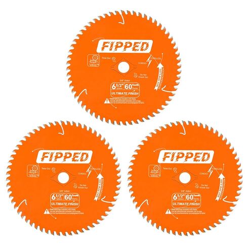 6-1/2 Inch 60 ATB Teeth Ultra Fine Finish Circular Saw Blade for Wood Cutting,Thin-Kerf with 5/8" Arbor,Replacement for Diablo D0660A Framing Saw Blade,2 Pack in Saudi Arabia