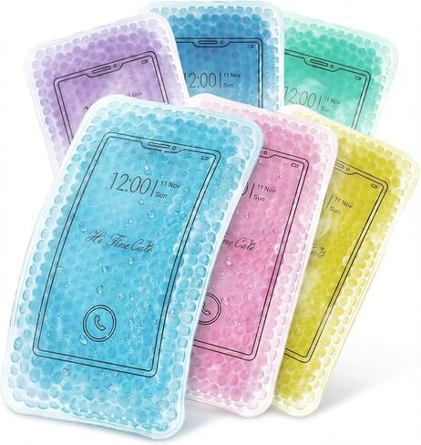 Ice Packs for Coolers, Ice Pack for Lunch Boxes Cold Packs Lunch Bag- Keeps Food Cold – Cool Print Bag Designs - Great for Kids or Adults Lunchbox and Cooler (Pink (6 Pack), 6×3.5inch) in Saudi Arabia