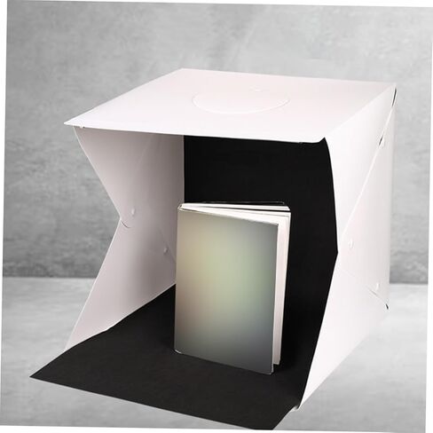 Gadpiparty Portable Foldable LED Photo Light Box with Black and White Backdrops, 30Cm Photography Light Tent for Product Photography and Small Business Supplies in Saudi Arabia