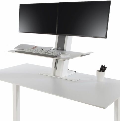 Humanscale QuickStand Light Mount with Large Platform Sit-to-Stand Workstation - Black in Saudi Arabia