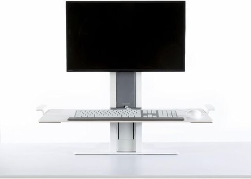 Humanscale QuickStand Light Mount with Large Platform Sit-to-Stand Workstation - Black in Saudi Arabia