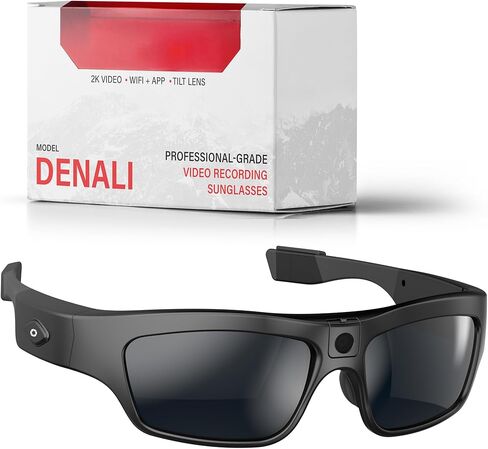 نظارات كاميرا iVue Denali 2K/1080P HD POV نظارات شمسية رياضية لتسجيل الفيديو DVR، حتى 60 إطارًا في الثانية، ذاكرة 128 جيجابايت in Saudi Arabia