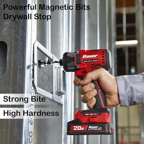 KEWAYO 4pcs Drywall Screw Setter, Magnetic Positioning Screwdriver Bits K5 Bits, 1/4" Hex Shank Drywall Screw Bit, Plasterboard Screws Locating Batch Head Drilling Tools, 50mm in Kuwait