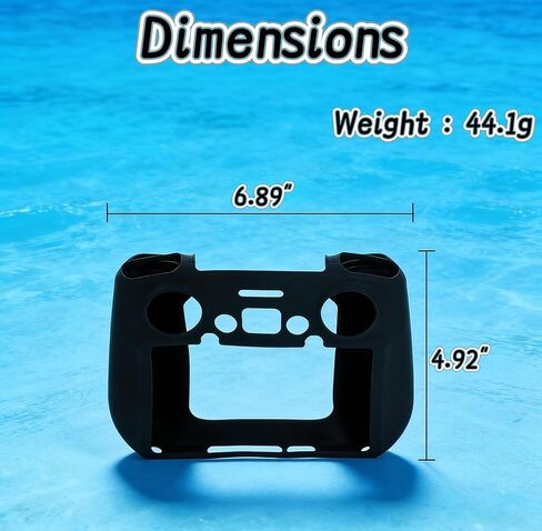 قطعة واحدة من غطاء السيليكون Air 3S لوحدة التحكم DJI RC 2، متوافقة مع DJI Mini 4 Pro/Air 3/Neo/Flip Fly المزيد من ملحقات وحدة التحكم كومبو، حافظة واقية مقاومة للانزلاق ومضادة للصدمات (رمادي) in Kuwait