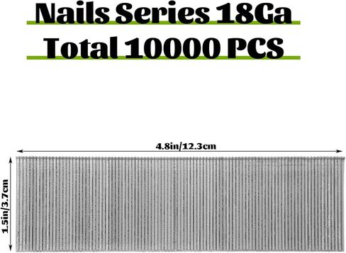 10000 PCS 18 Gauge Brad Nails 1-1/2 Inch Brad Nail Galvanized Brad Nails for Molding Repairing Cabinetry Building Assembly in Saudi Arabia