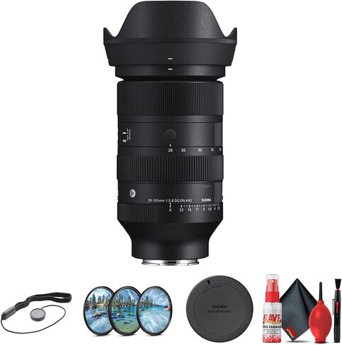 عدسة سيجما 28-105 ملم f/2.8 DG DN Art لسوني E، تكبير كامل الإطار واسع إلى تليفوتوغرافي، فتحة سريعة f/2.8، تركيز تلقائي HLA، حزمة مقاومة للغبار والرذاذ in Kuwait