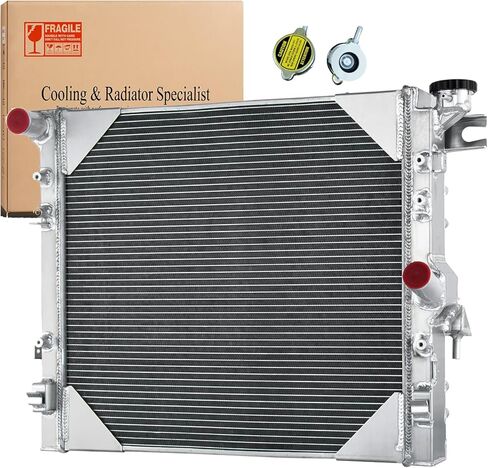 3 Row Aluminum Radiator Replacement for 2007-2017 Jeep Wrangler 2018 Wrangler JK 3.6L 3.8L, 2008 2009 2010 2011 2012 2013 2014 2015 2016 Unlimited Sahara Unlimited Rubicon Jeep Radiator in Kuwait
