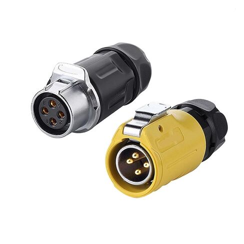 LP20 Aviation M20 4-pin Round Cable Power Cord Butt Plug Connector for Underwater Landscape LED Light KL4-5b(Female Docking Set) in Saudi Arabia