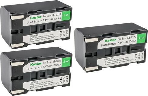 بطارية Kastar SB-L320 بديلة لحزمة واحدة لهاتف Samsung VP-W90، VP-W95D، VP-W97، SC-L520، SC-L530، SC-L550، SC-L600، SC-L610، SC-L630، SC-L650، SC-L700، SC-L710، SC-L750، SC-L770، كاميرا SC-L810 in Kuwait