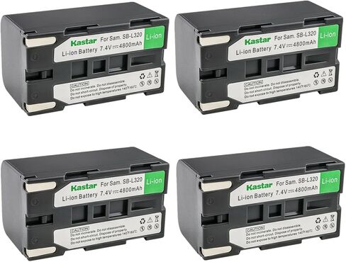 بطارية Kastar SB-L320 بديلة لحزمة واحدة لهاتف Samsung VP-W90، VP-W95D، VP-W97، SC-L520، SC-L530، SC-L550، SC-L600، SC-L610، SC-L630، SC-L650، SC-L700، SC-L710، SC-L750، SC-L770، كاميرا SC-L810 in Kuwait