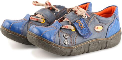 حذاء نسائي كاجوال من الجلد مزود بخطاف - حلقة إغلاق، مريح للارتداء اليومي in Kuwait