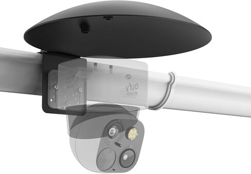 Universal Waterproof Outdoor Sun Rain Shade Shield Cover with Gutter Mount Bracket Compatible with eufy,AOSU,Reolink,TP-Link Tapo,SEHMUA,Cinnado and All 1/4'' Thread Security Camera (Black) in Saudi Arabia