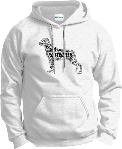 ThisWear Rottweiler Word Art Dog Puppy Owner Gift Hoodie Sweatshirt in Saudi Arabia