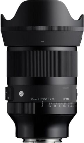 مجموعة عدسات Sigma 35mm f/1.2 DG II Art المتوافقة مع Sony E Mount (إطار كامل) مع فلتر للأشعة فوق البنفسجية + حافظة غطاء العدسة + مجموعة تنظيف + قطعة قماش للتنظيف (5 قطع) in Kuwait